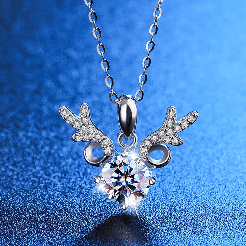 Collier diamant moissanite