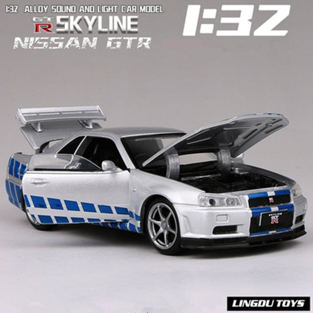 Voiture en alliage Nissan Skyline Ares GTR R34