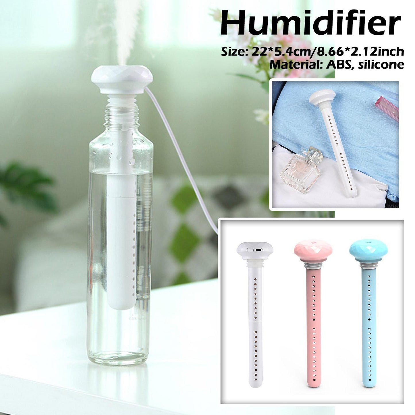 Humidificateur d'air portatif en bouteille de diamant