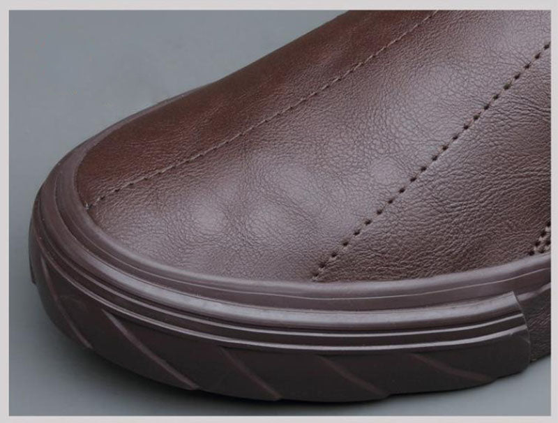 Mocassins en cuir vulcanisé pour hommes