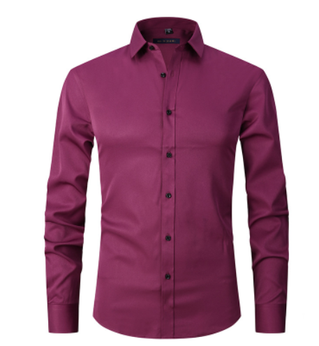 Camisa masculina antirrugas