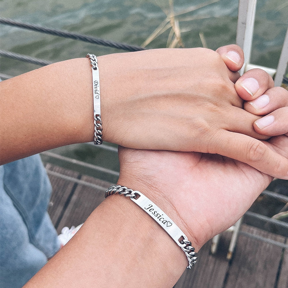 Stainless Steel Couple Bracelet