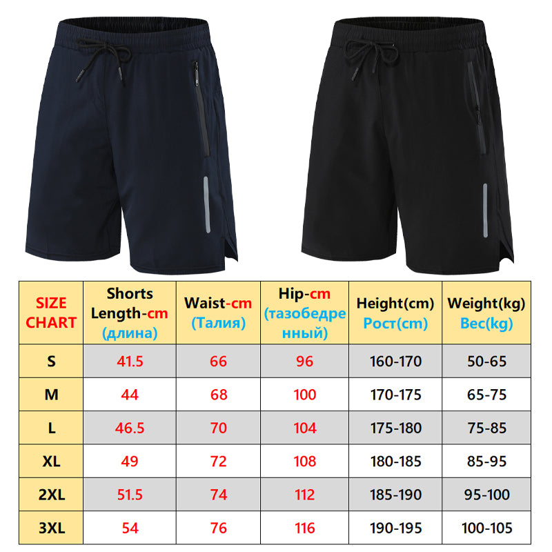 Shorts de ginástica masculino