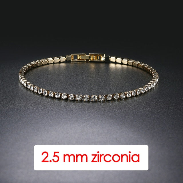 Bracelet de tennis en cristal glacé