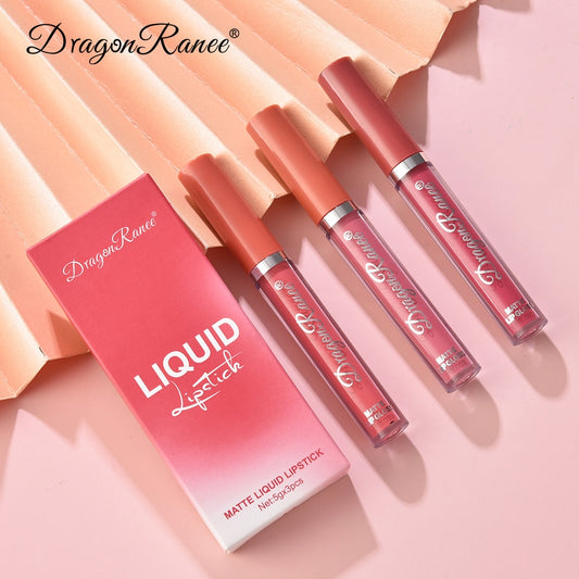 Waterproof Matte Velvet Lip Gloss 3pc/set