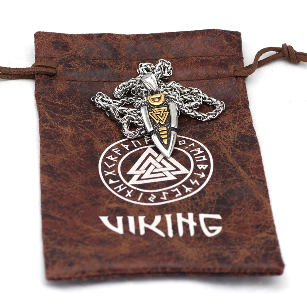 Collier Viking Lance Valknut Gungnir