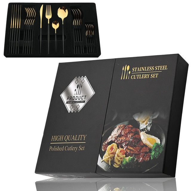 Stainless Steel Cutlery Set 24Pcs