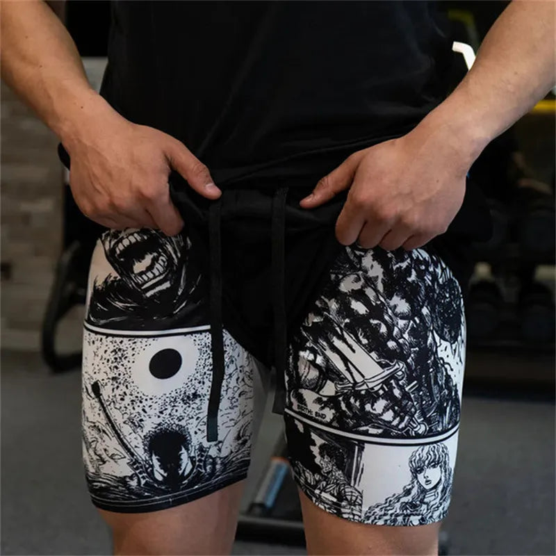 Shorts de compressão para homens