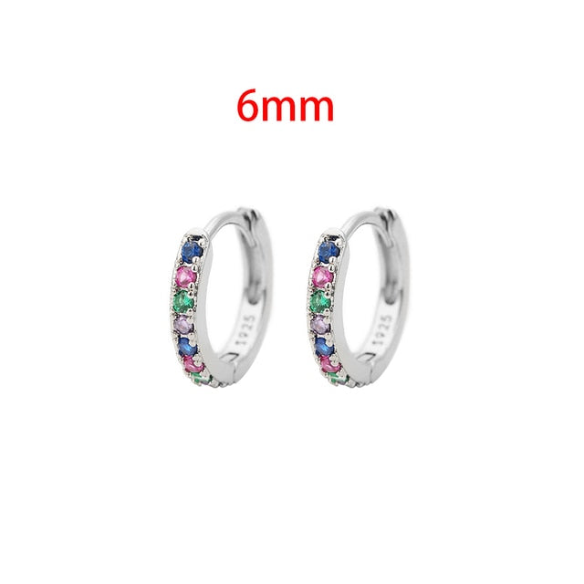 Boucles d'oreilles Huggie Hoop minimalistes en acier inoxydable