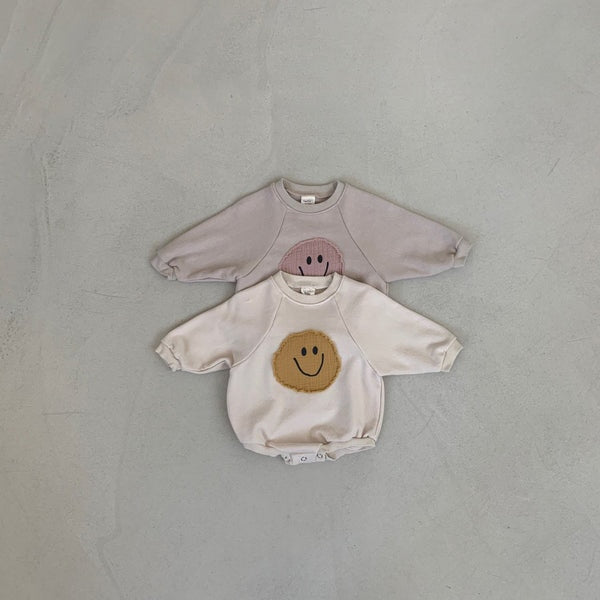 Sweat-shirt Smiley Face, barboteuse pour bébé