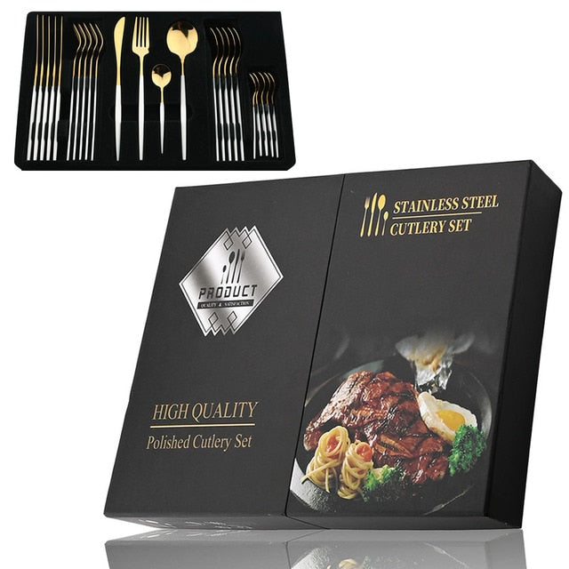 Stainless Steel Cutlery Set 24Pcs