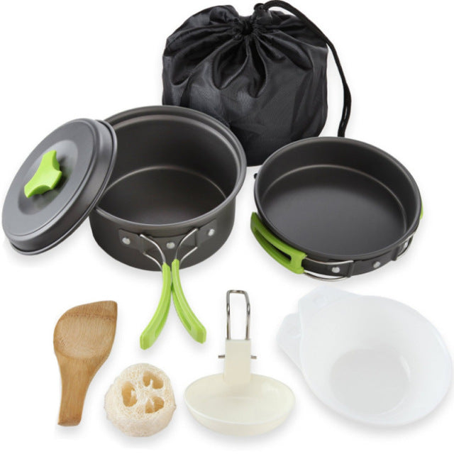 Kit de vaisselle de camping en plein air