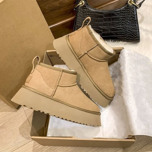 Sheepskin Snow Boots