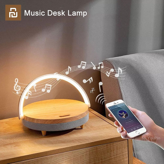 Lampe de bureau musicale à chargement sans fil