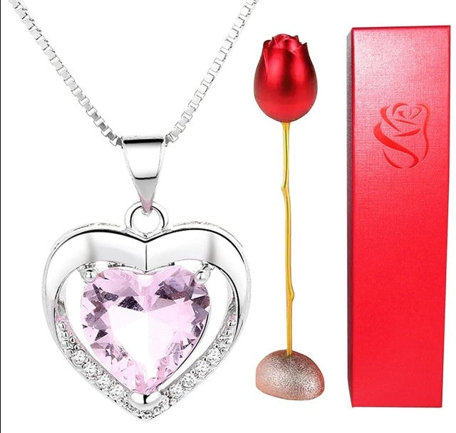 Collier Amour Éternel Rose