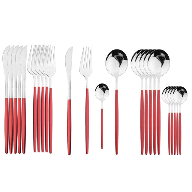 Stainless Steel Cutlery Set 24Pcs