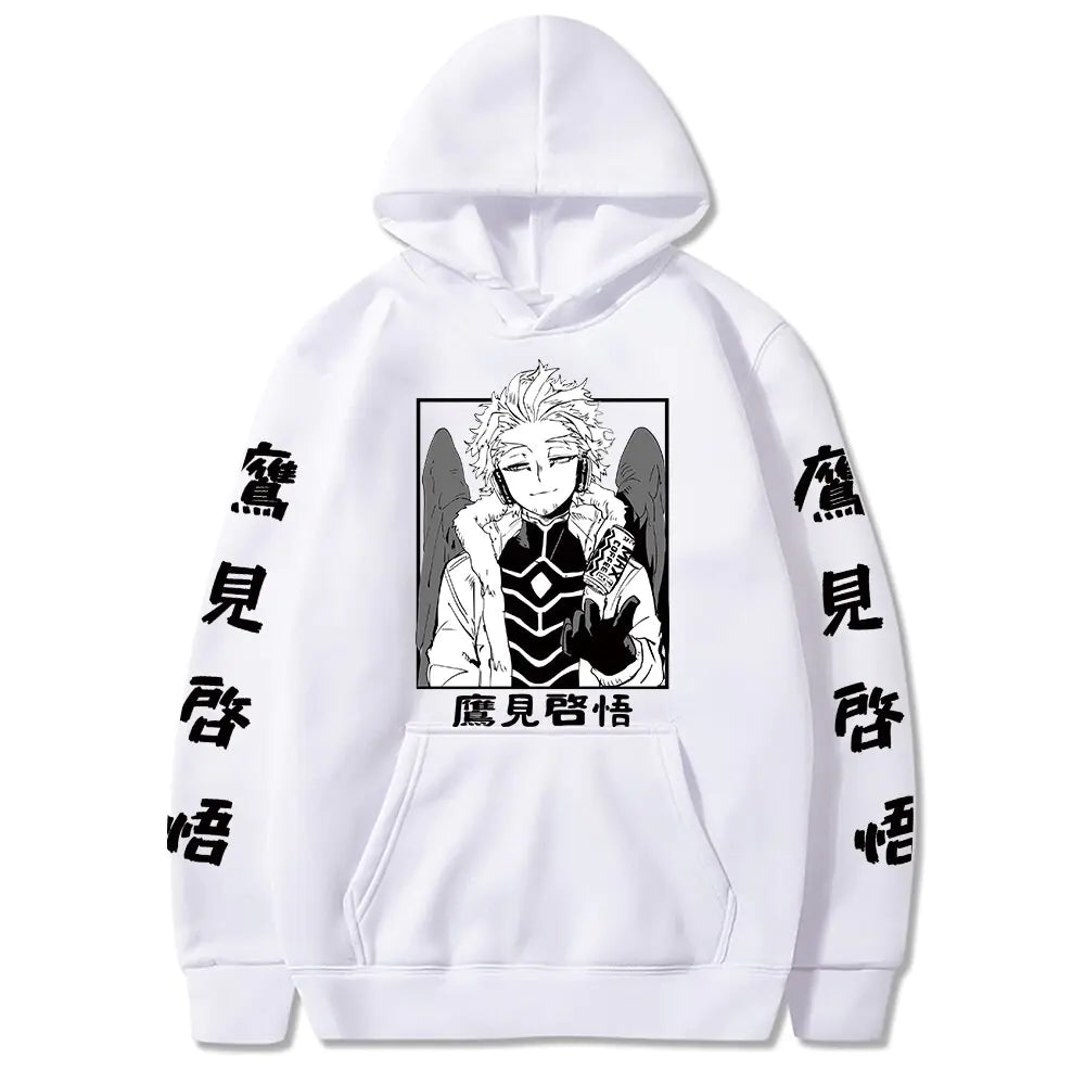 Sweat-shirt à capuche unisexe, dessin animé japonais, hauts