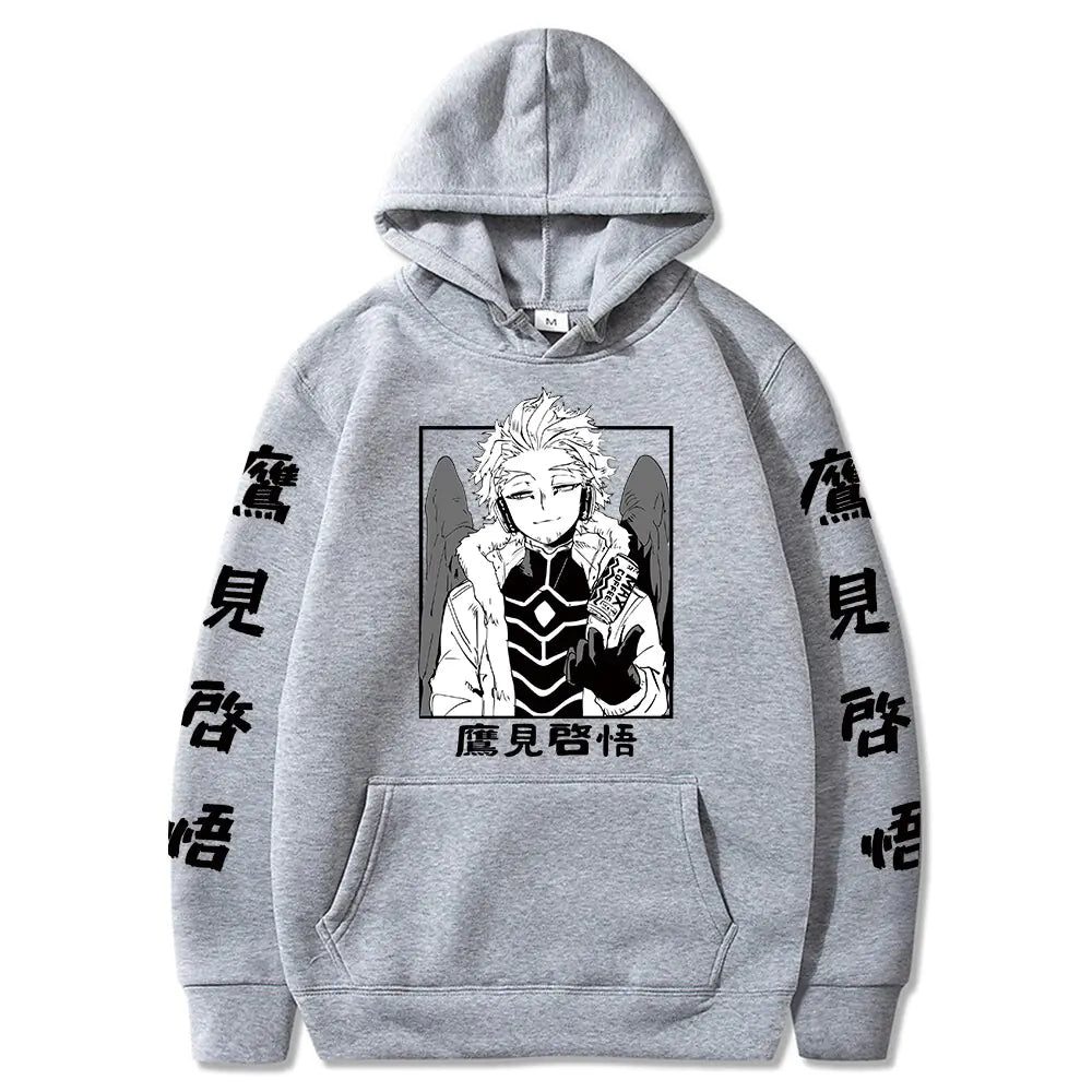 Sweat-shirt à capuche unisexe, dessin animé japonais, hauts