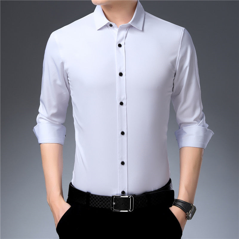 Camisa masculina antirrugas