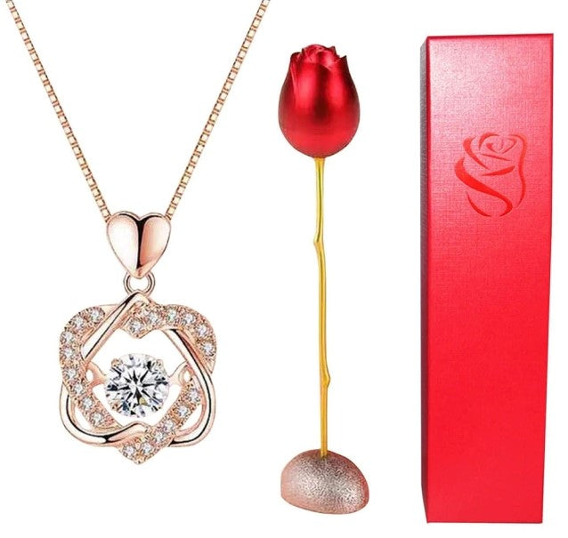 Collier Amour Éternel Rose