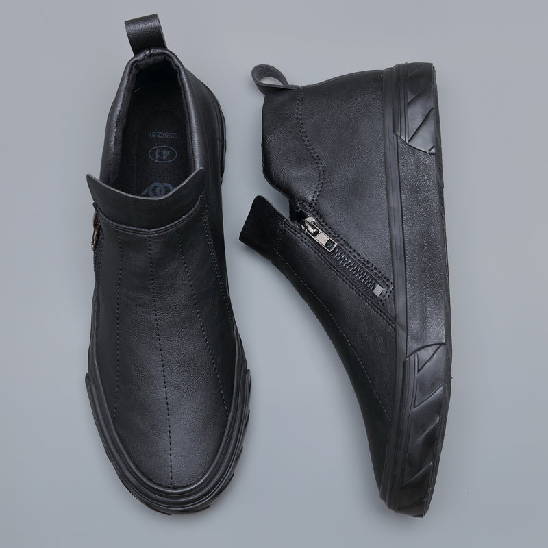 Mocassins en cuir vulcanisé pour hommes