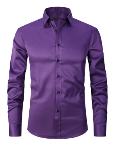 Camisa masculina antirrugas