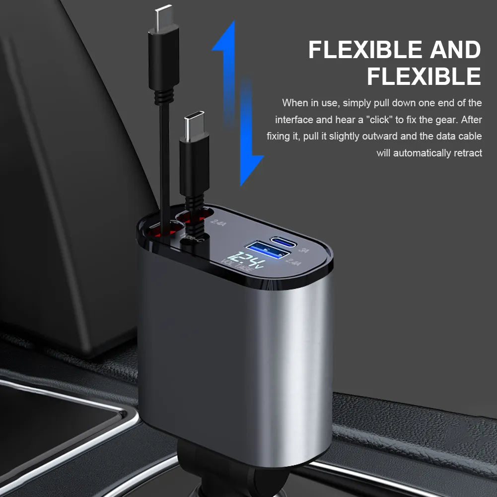 Chargeur de voiture rétractable Luxinsly™