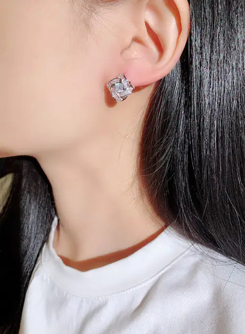 Boucle d'oreille aiguille en argent