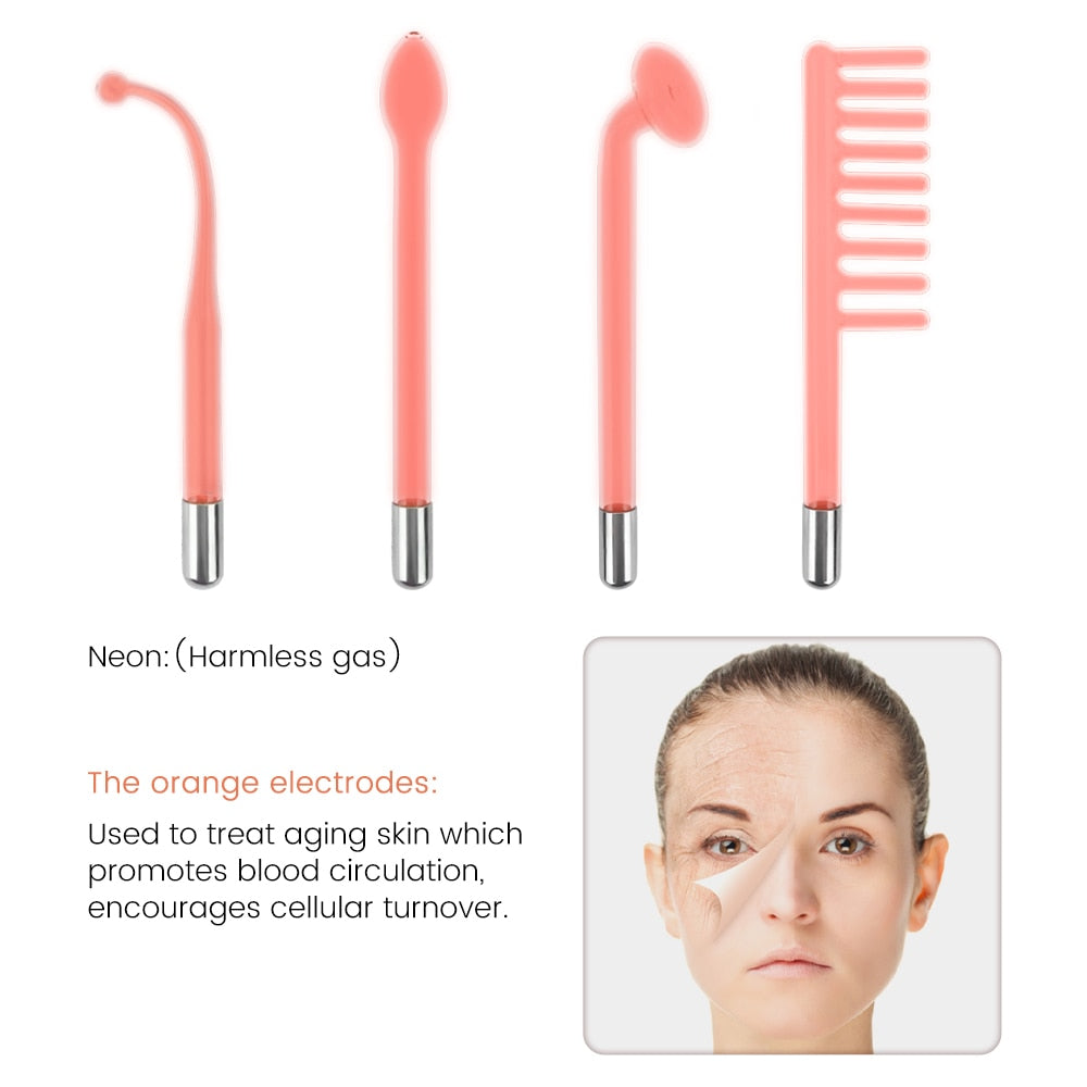 High-Frequency Electrode Beauty Wand 4 In 1