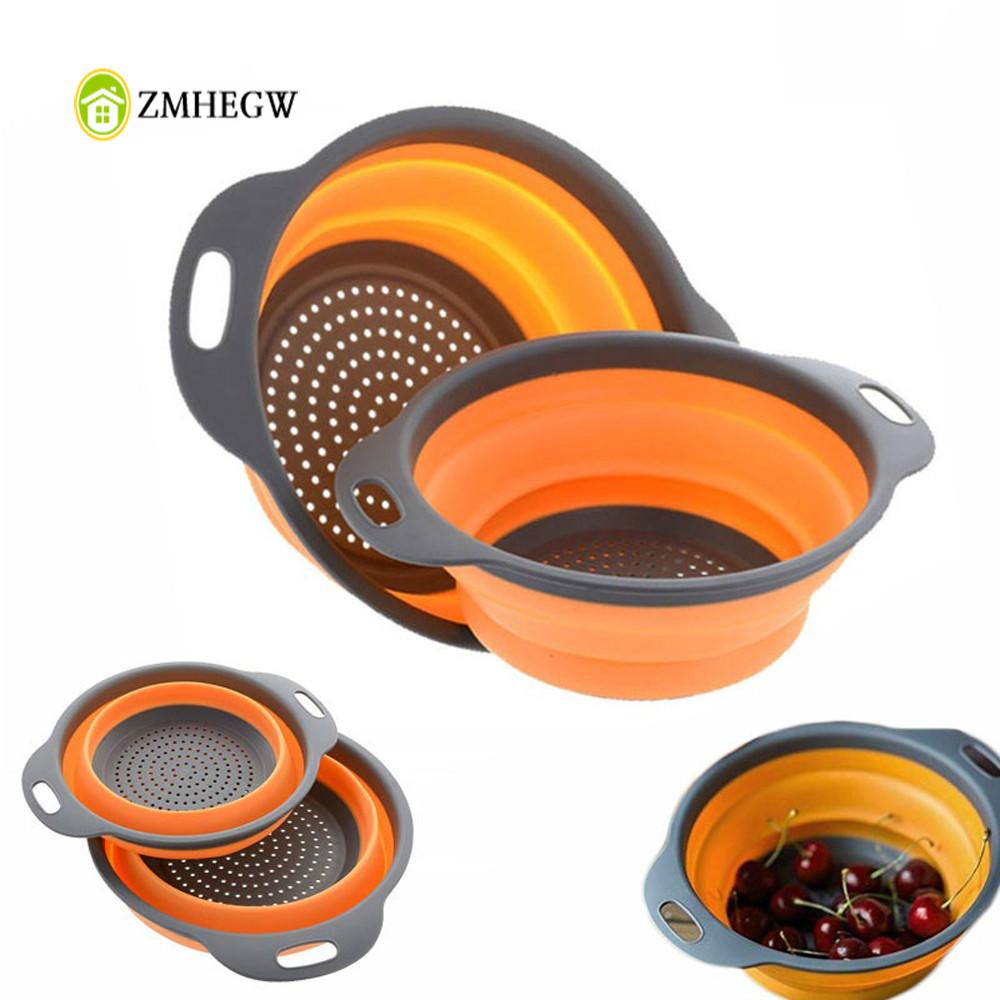 Passoire pliable en Silicone, panier de lavage de fruits et légumes, passoire