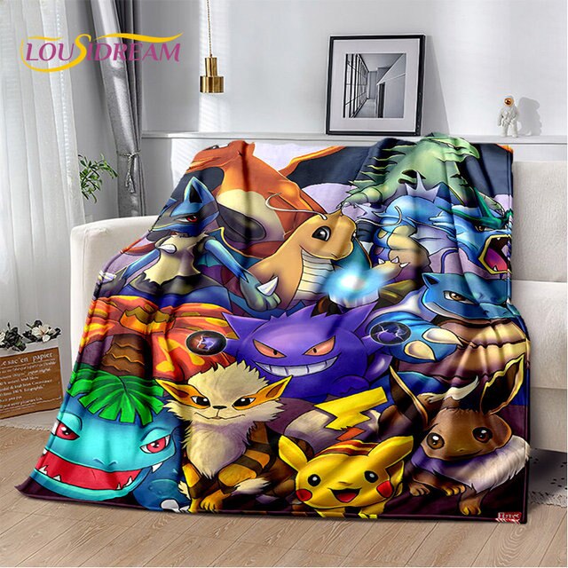 Couverture en peluche douce Pokémon