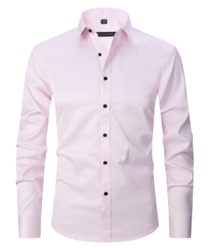 Camisa masculina antirrugas