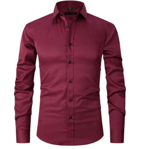 Camisa masculina antirrugas