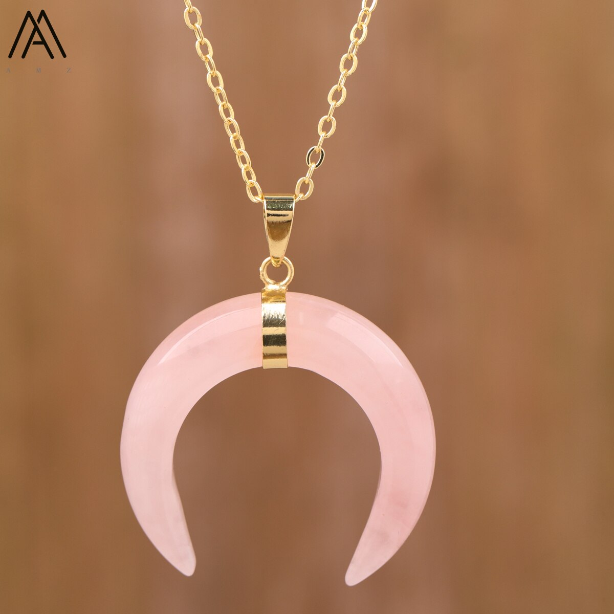 Collier d'améthyste en forme de lune