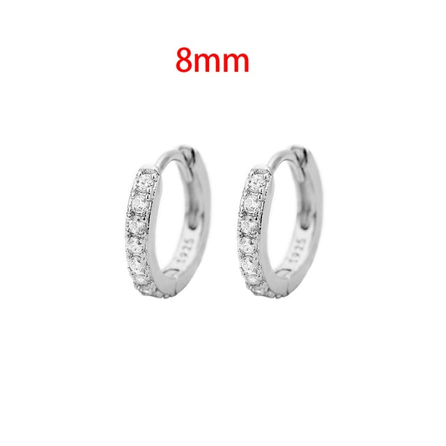 Boucles d'oreilles Huggie Hoop minimalistes en acier inoxydable