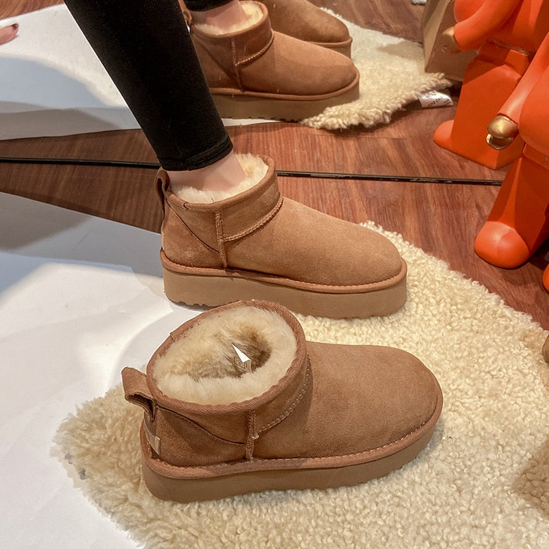 Sheepskin Snow Boots