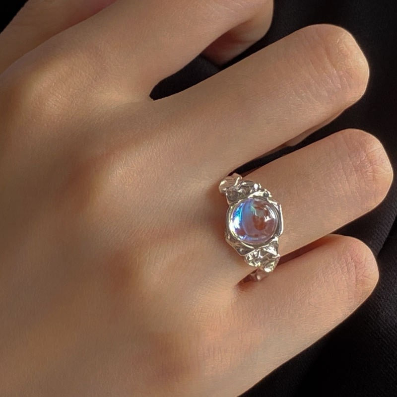 Bague d’amour en cristal esthétique