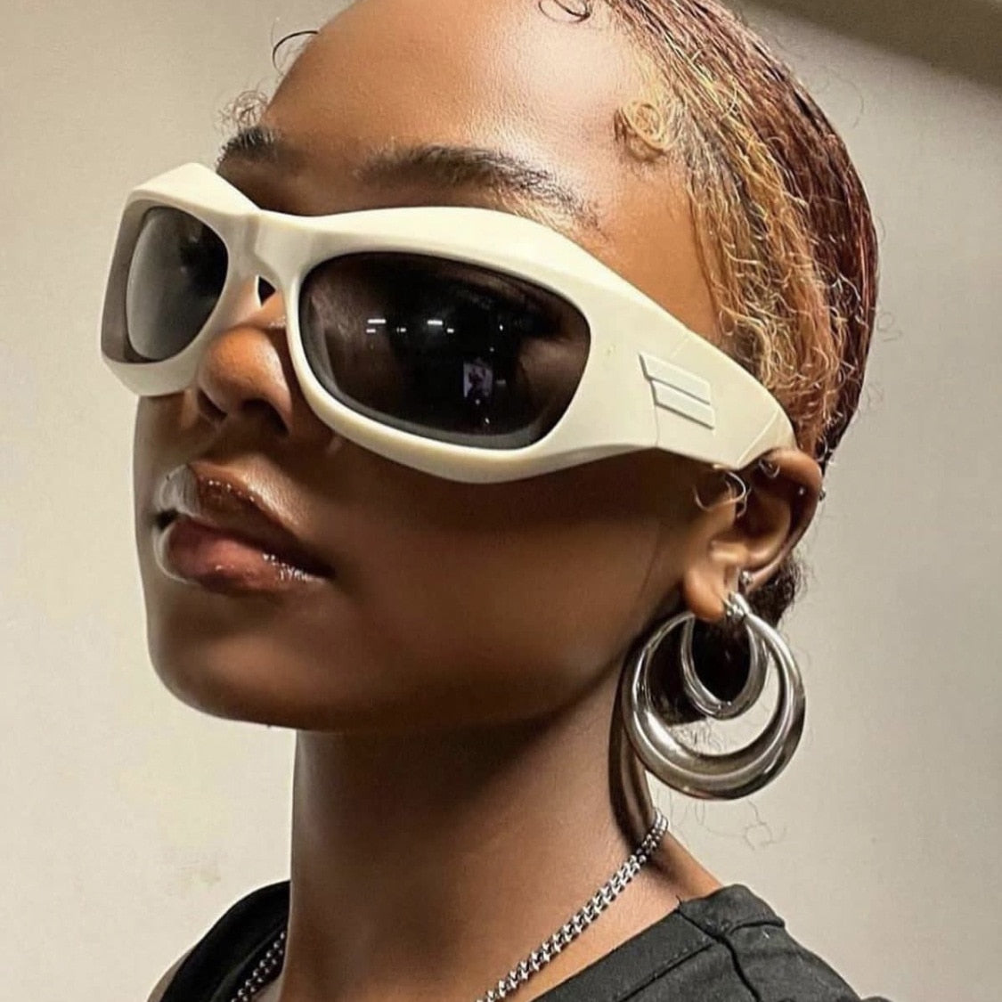 Lunettes de soleil hip hop irrégulières uniques