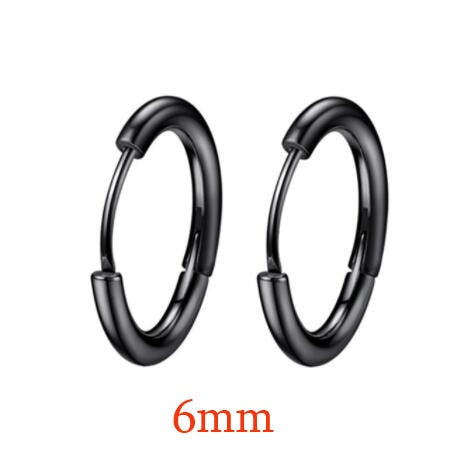 Boucles d'oreilles Huggie Hoop minimalistes en acier inoxydable