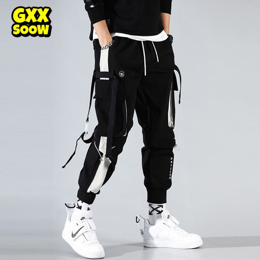 Joggers Hommes Rubans Pantalon Cargo