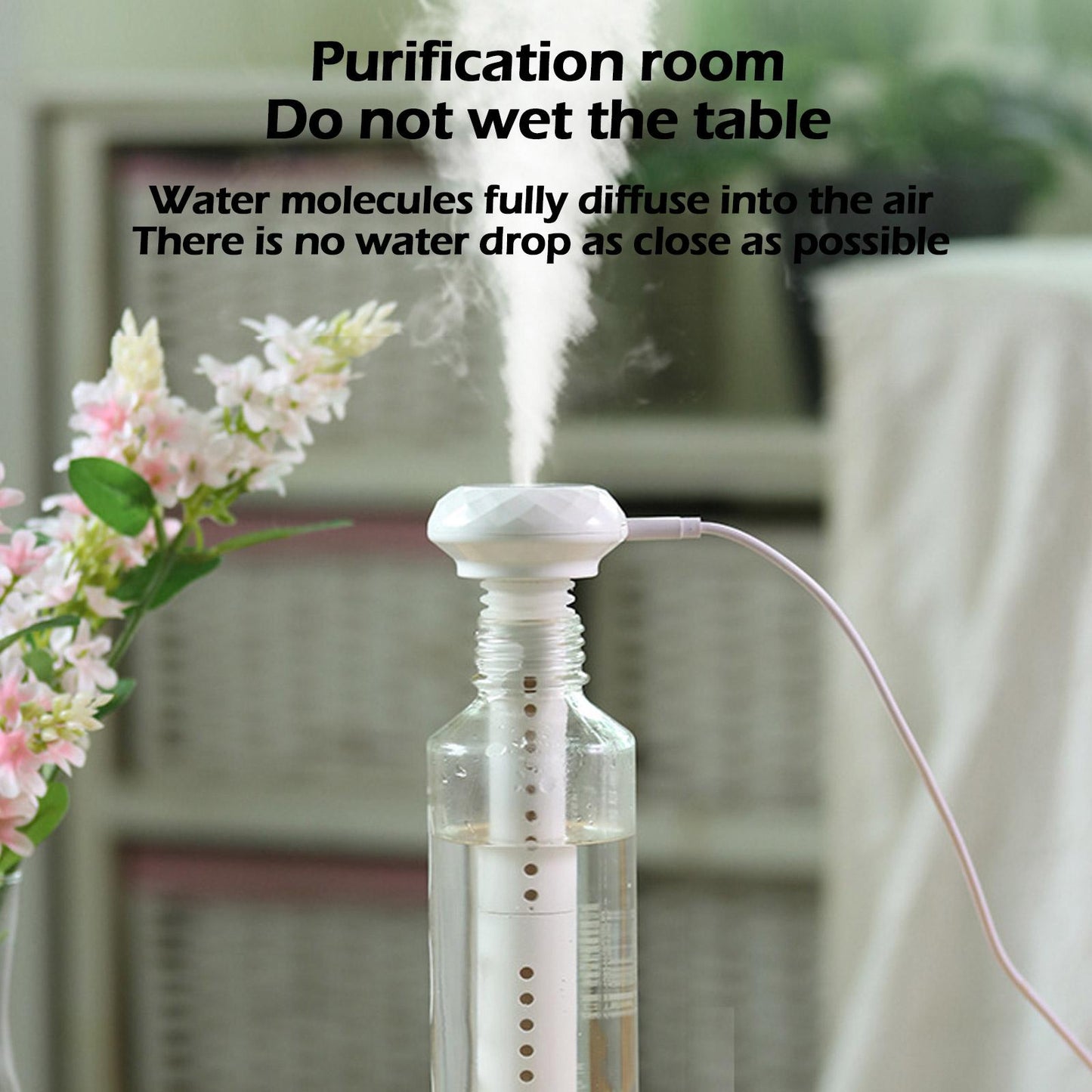 Humidificateur d'air portatif en bouteille de diamant