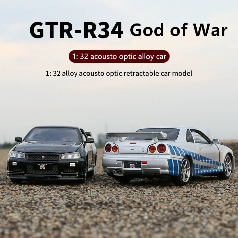 Voiture en alliage Nissan Skyline Ares GTR R34