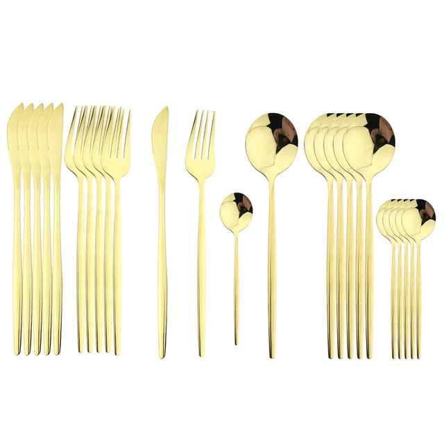 Stainless Steel Cutlery Set 24Pcs